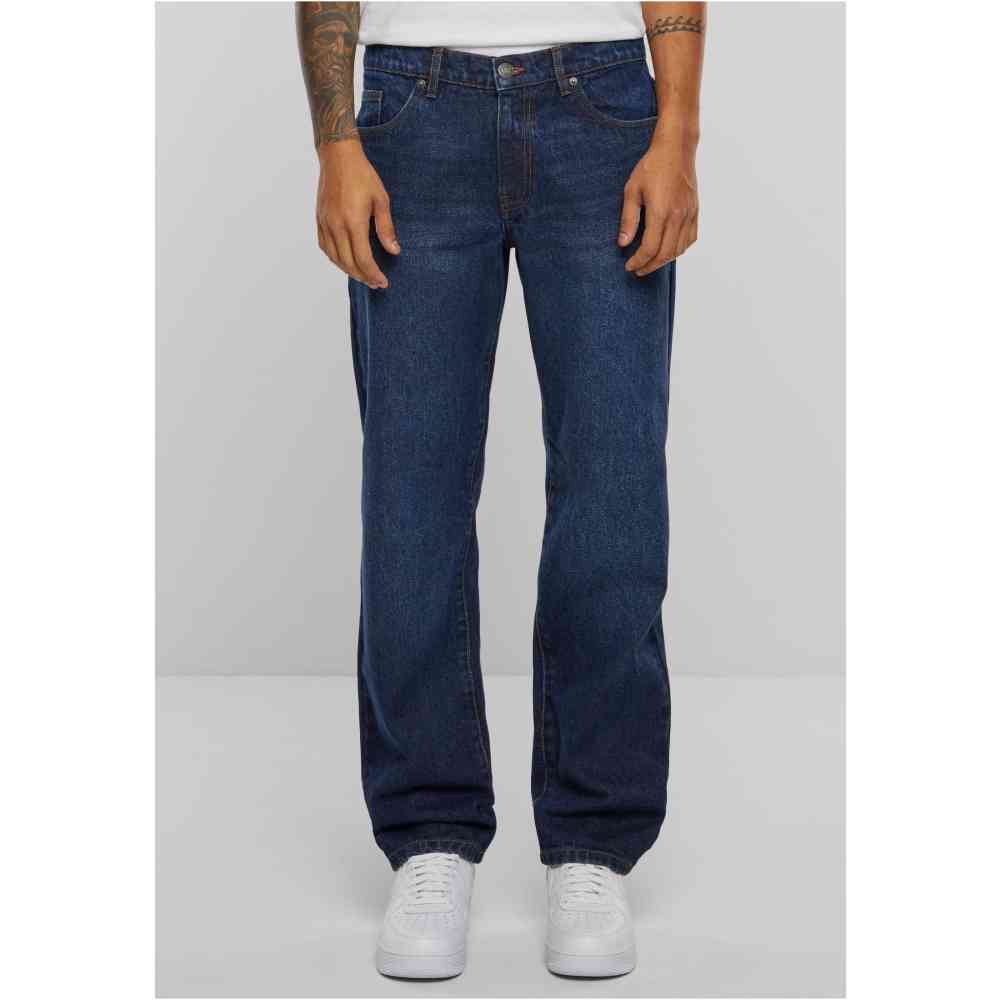 Urban Classics - Heavy Ounce Jeans Broek rechte pijpen - Blauw